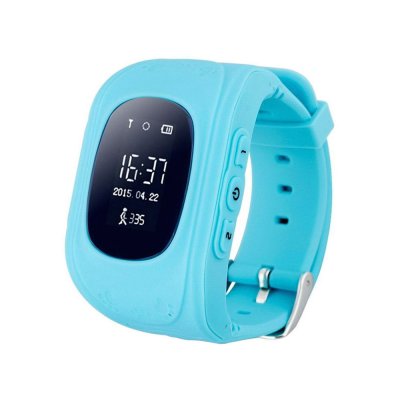 Детские часы Q50 с GPS (голубые)-1